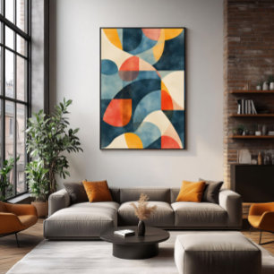 Vibrant Dimensional Prism Poster