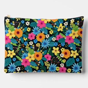 Vibrant Ditsy Flowers Floral Pattern-43785 Accessory Pouch
