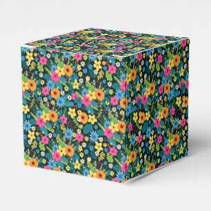 Vibrant Ditsy Flowers Floral Pattern-43785 Favour Box