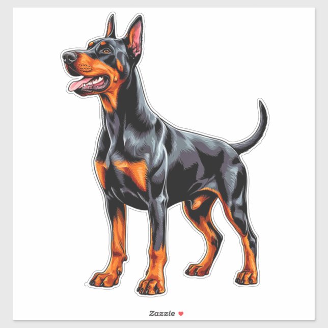 Vibrant Doberman Pinscher (Sheet)