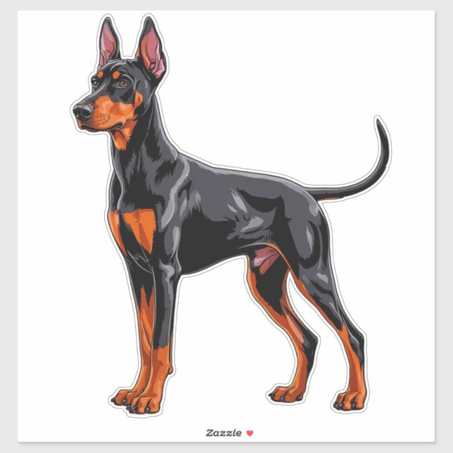 Vibrant Doberman Pinscher (Sheet)
