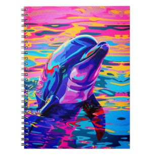 Vibrant Dolphin – Colorfull Ocean Dream Notebook