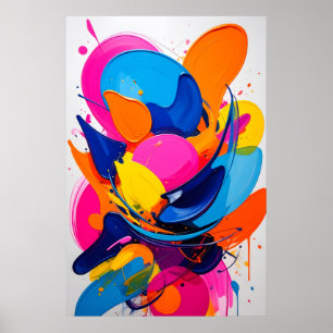 Vibrant Dopamine Decor Abstract Colourful