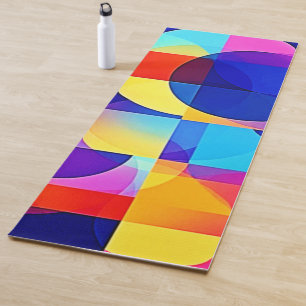 Vibrant Dot Energy Art Yoga Mat