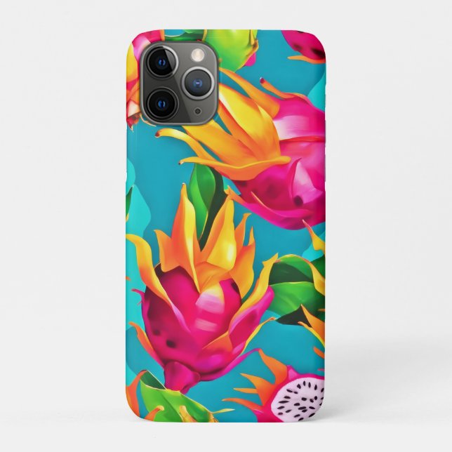 Vibrant Dragoon Fruit Pattern Case-Mate iPhone Case (Back)