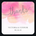 Vibrant Dreams Thank You Stickers / Pink & Peach<br><div class="desc">Vibrant Dreams Thank You Stickers / Pink & Peach</div>