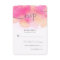Vibrant Dreams Wedding RSVP Card / Pink & Peach