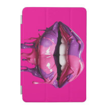 Vibrant Dripping Paint Lips Bold Pop Art Esthetic