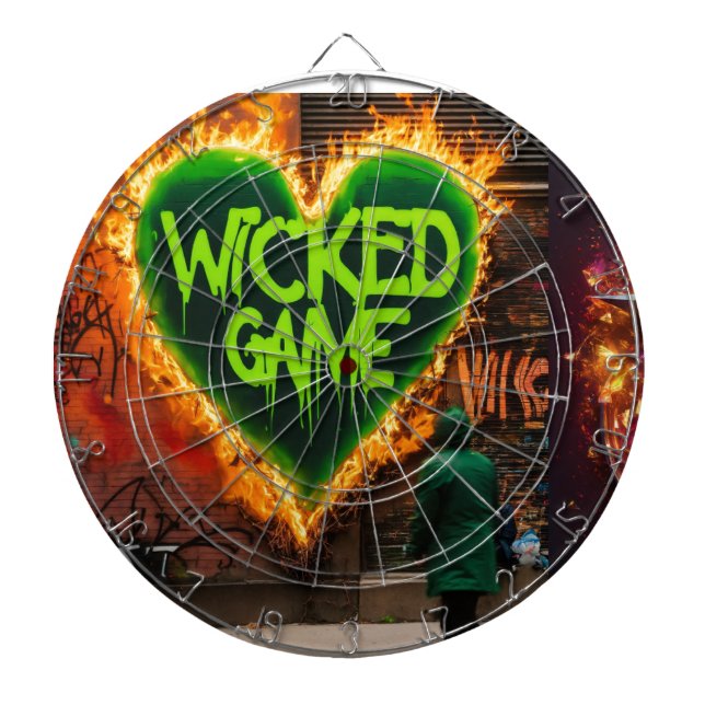 "Vibrant Dripping Typography Graffiti Tees - Urban Dartboard (Front)