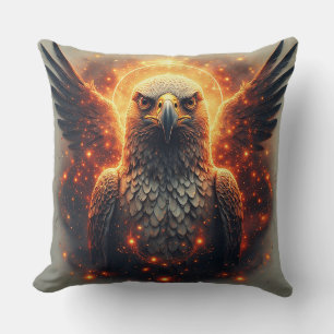 Vibrant Eagle Artwork Cushion