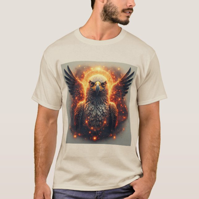 Vibrant Eagle Artwork T-Shirt (Front)