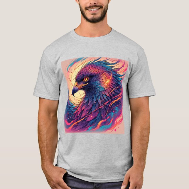 Vibrant Eagle Artwork T-Shirt (Front)
