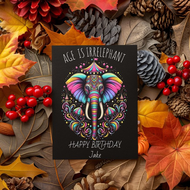 Vibrant Ele-Fete for Special Day Thank You Card (Creator Uploaded)