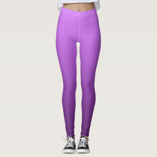 Vibrant Electric Summer Purple Dipped Ombre Leggings
