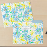 Vibrant Elegant Blue and Yellow Watercolor Flowers File Folder<br><div class="desc">This customisable file folder is adorned with a vibrant floral print that instantly catches the eye. The print features artistically painted flowers in striking shades of blue and yellow, spread across the surface against a crisp white background. Each flower showcases detailed petals and centres, adding an elegant touch to the...</div>