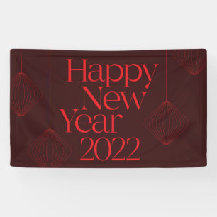 Vibrant, elegant, cool Happy New Year 2022 design Banner