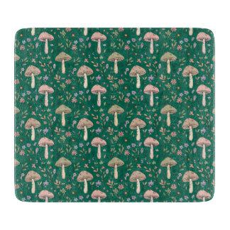 Vibrant Emerald Green Fungi Luxury Jewel Tone Cutting Board