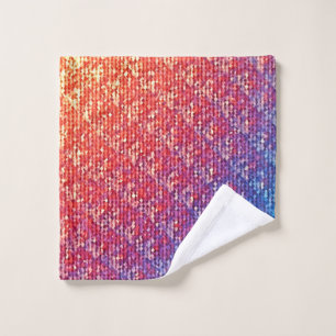 Vibrant Emotional Mosaic Sparkle Bath Towel Set