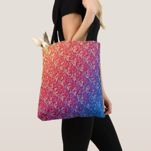 Vibrant Emotional Mosaic Sparkle Tote Bag