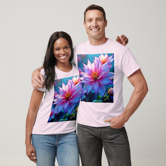 Vibrant Ethereal Bloom Artwork T-Shirt (Unisex)
