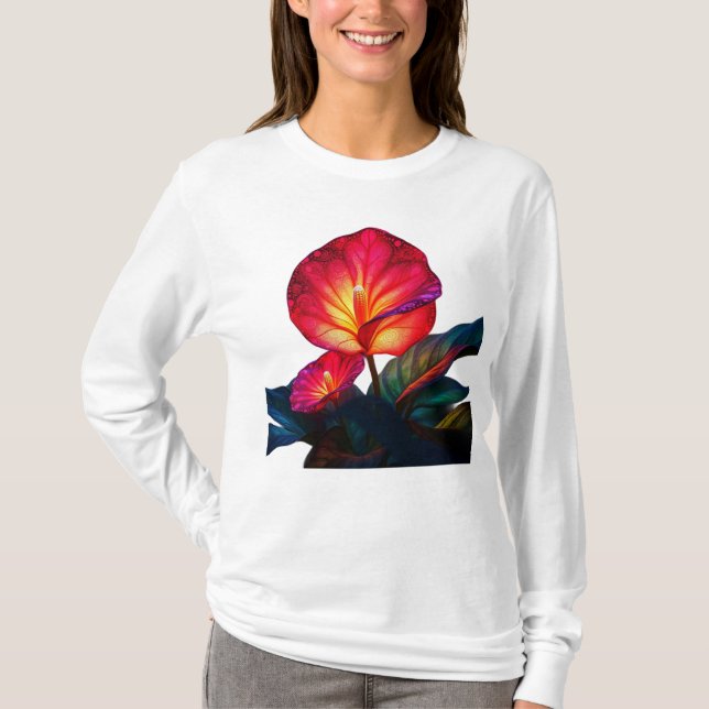 vibrant ethereal flower T-Shirt (Front)