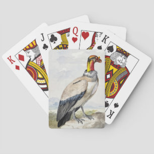 Vibrant Exotic King Vulture Wall Decor Playing Cards