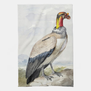 Vibrant Exotic King Vulture Wall Decor Tea Towel