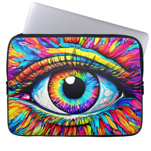 Vibrant Eye Art Laptop Sleeve