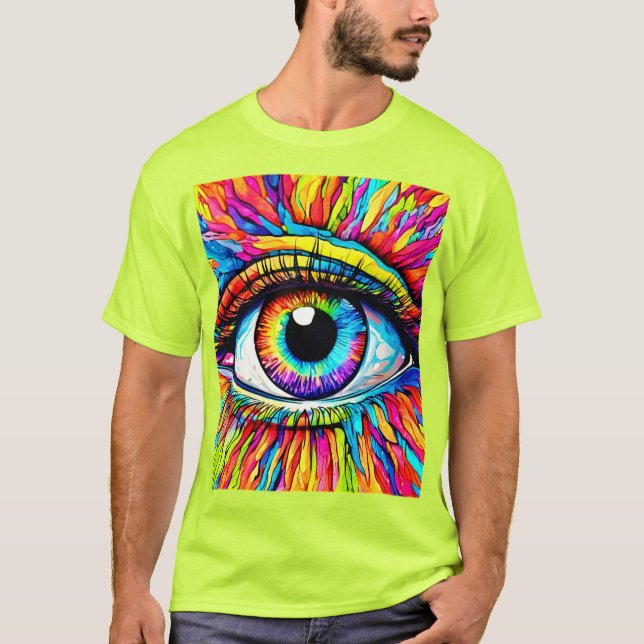 Vibrant Eye Art T-Shirt (Front)