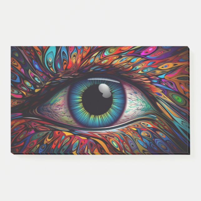 Vibrant eye close up post-it notes (Front)