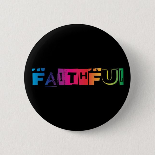 Vibrant Faith 6 Cm Round Badge (Front)