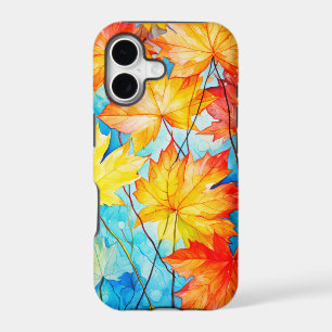 Vibrant Fallen Autumn Maple Leaves