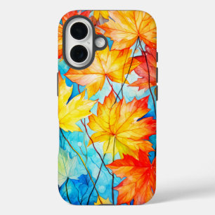 Vibrant Fallen Autumn Maple Leaves iPhone 16 Case