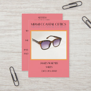 Vibrant Fashion Manufacturer/ Retail Sunglasses  Business Card