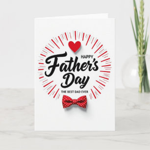 Vibrant Fathers Day Burst Card