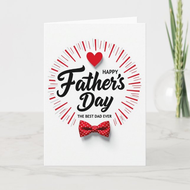 Vibrant Fathers Day Burst Card (Front)