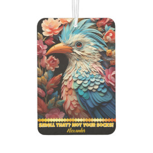 Vibrant feather air freshener design