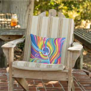 Vibrant Feather Breeze Cushion