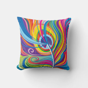 Vibrant Feather Breeze Cushion