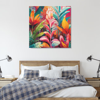 Vibrant Floral Acrylic Wall Art - Rich, Colourful