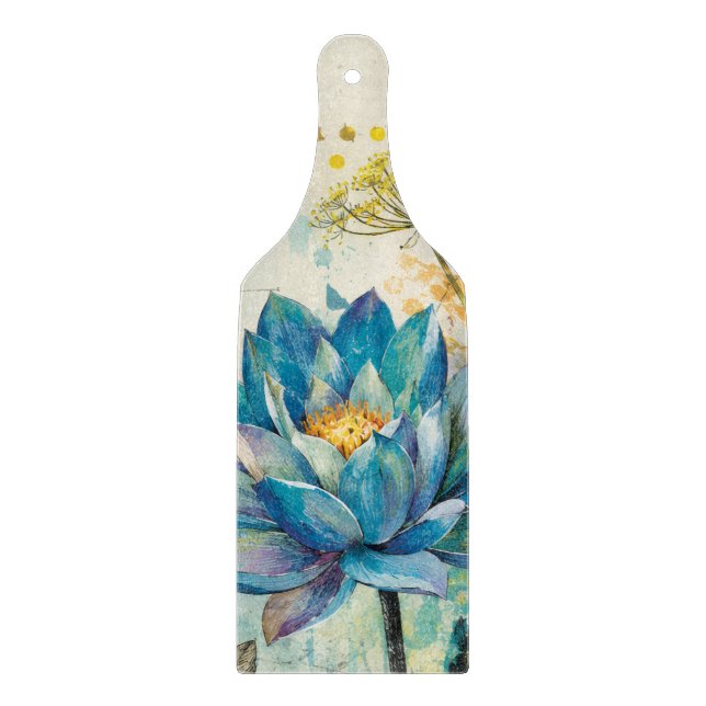 Vibrant Floral Aquatic Dream Cutting Board (Front)