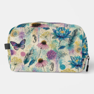 Vibrant Floral Aquatic Dream Dopp Kit