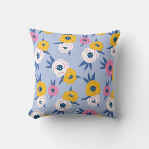 Vibrant Floral Blooms Cushion