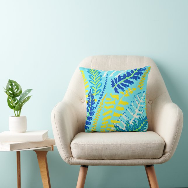 Vibrant Floral Design Cushion (Chair)