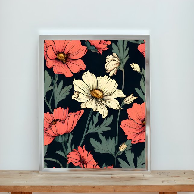 Vibrant Floral Dreams: A Tapestry of Blooms Photo Print (Creator Uploaded)