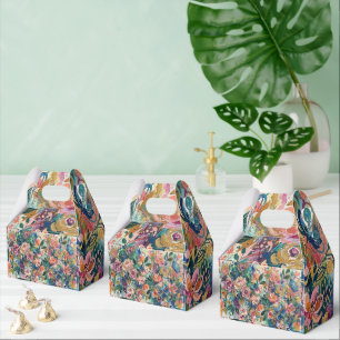 Vibrant Floral Favour Box