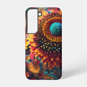Vibrant Floral Glow Design Samsung Galaxy Case
