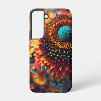 Vibrant Floral Glow Design Samsung Galaxy Case