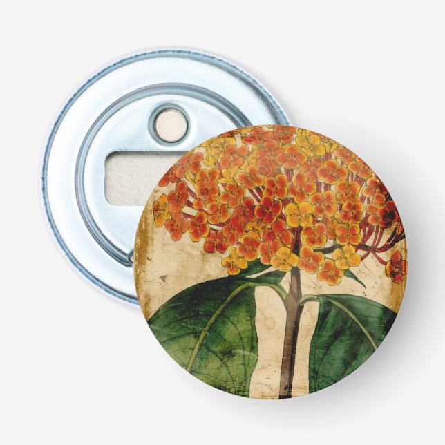 Vibrant Floral I Bottle Opener (Front)