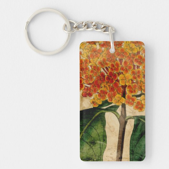 Vibrant Floral I Key Ring (Front)